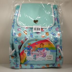 Loungefly Care Bears Cousin Rainbow Cloud Slouch Drawstring Backpack Bag New