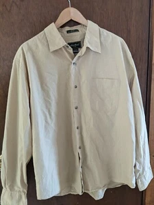 Eddie Bauer yellow tan dress shirt men's size XL - Picture 1 of 6