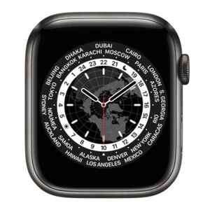 Apple Watch Series 7 GPS + Cellulaire 45mm Acier Inoxydable Or Sans Bracelet - Photo 1/1