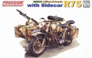 Freedom 1/16 16005 German R75 Military Motocycle With Sidecar - Picture 1 of 1