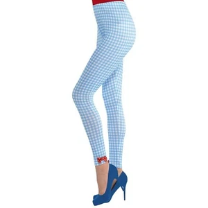 Leggings Women Funky Halloween Dorothy Printed Blue White Patterned Printed Bows - Picture 1 of 5