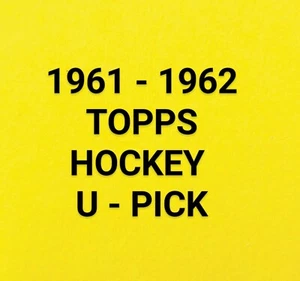 Tarjetas de hockey Topps 1961-62 U - Elige completa tu conjunto - Imagen 1 de 131