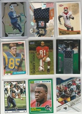 LOTE (37) DIFERENTES ST. LOUIS RAMS CON INSERCIONES DE COLORES #'D ROOKIES PRIZM  Foto 1 de 4