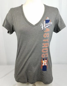 New Women's MLB Majestic Houston Astros Short Sleeve Shirt - Size Medium - Picture 1 of 1