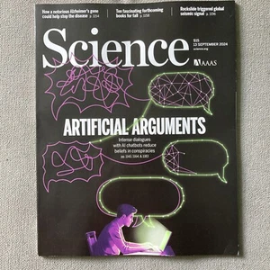 AAAS Science Magazine Vol 385 No 6714 13 September 2024 AI Artificial Arguments - Imagen 1 de 1