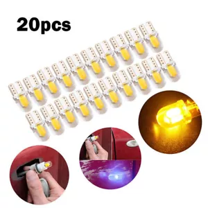 20x T10 168 194 W5W COB 4SMD LED CANBUS Silica Bright Amber License Light Bulb , - Foto 1 di 8