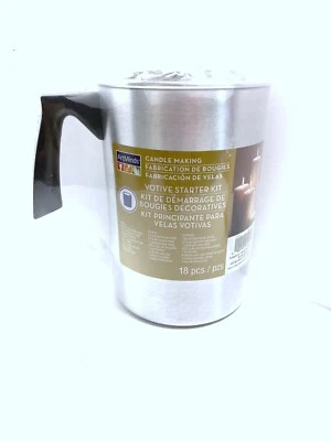 Candle Making Kit Set Votive Supplies DIY Scent Dye 1lb Wax Wicks Molds Etc. Art - Image 1 of 3