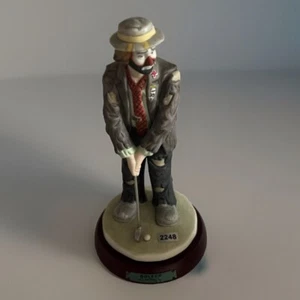 Emmett Kelly Jr. Signature Hobo Clown "GOLFER" Flambro Collection Figurine 2248 - Picture 1 of 7