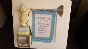 HALLMARK  Once Upon a Story, Boy, Baby Announcement Frame - Picture 1 of 4