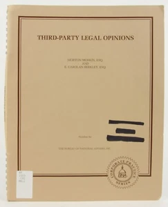 Third-Party Legal Opinions (BNA Corporate Practice Series, Portfolio 82) 2012 - Imagen 1 de 6