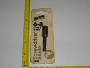 VTG Disston 6-8 Slotted Blade Screwdriver 1/4" Hex End For Driving FlatHeads NOS - Picture 1 of 1