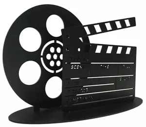 Classic Film Clapper Board & Film Reel Vintage Movie Ornament Hollywood Gifts - Picture 1 of 7