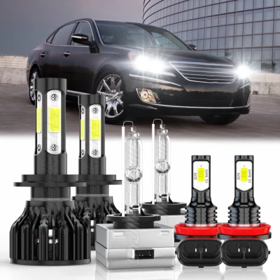 Faros de xenón LED HID Hi/Lo + luz antiniebla 6x bombilla para Hyundai Equus 2011-2013 Foto 1 de 4