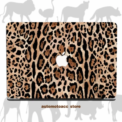 Funda de piel de leopardo animal de moda para Macbook M4 Air 13 15 Pro 14 16 11 12 pulgadas Foto 1 de 4