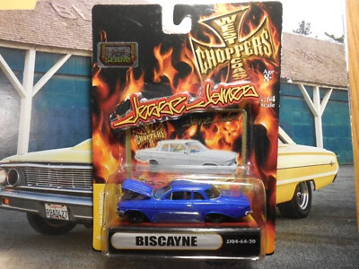 WEST COAST CHOPPERS JESSE JAMES CHEVROLET BISCAYNE BLUE JJ04-64-20 1:64 SCALE RR - Image 1 of 3