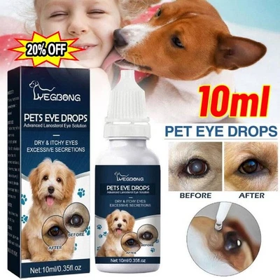 Eye Drops For Pets Bacterial, Tear Stain Remover & Infections Dog Cat Treatment - Image 1 of 4
