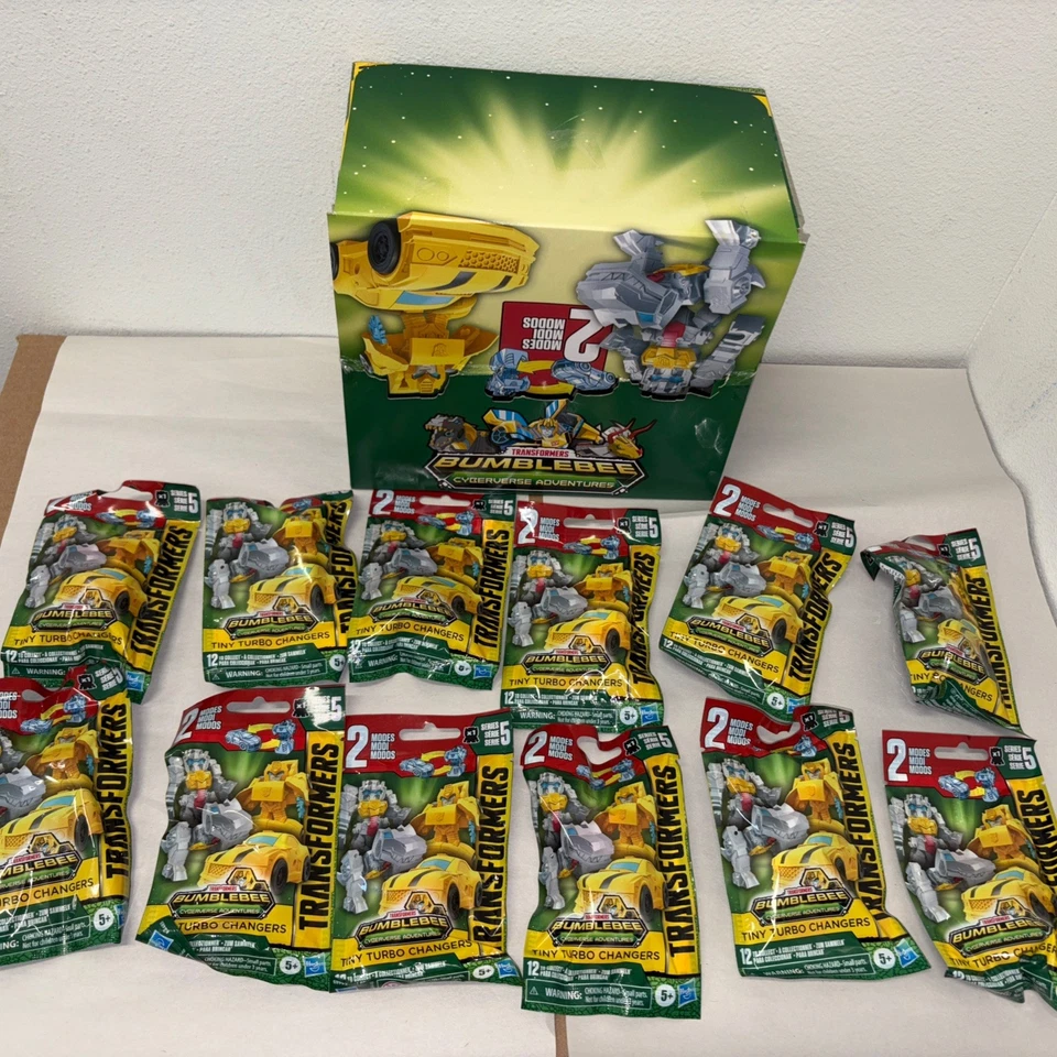 Transformers Bumblebee  Cyberverse Set Of 12 Tiny Turbo Changers Series 5 New - Image 1 of 3