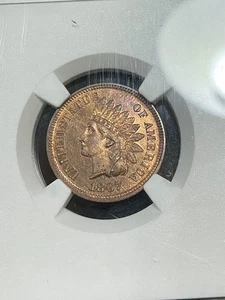 NGC PR64BN 1867 INDIAN HEAD CENT TOUGH BETTER DATE PROOF VERY NICE COLOR - Picture 1 of 3