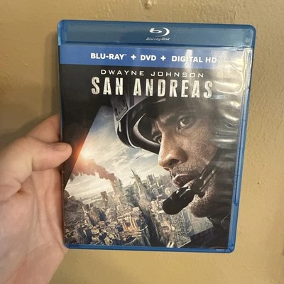 San Andreas:  2015 Blu-ray + DVD, Dwayne Johnson 🇺🇸 BUY 5 get 5 FREE 🇺🇸 - Image 1 of 2