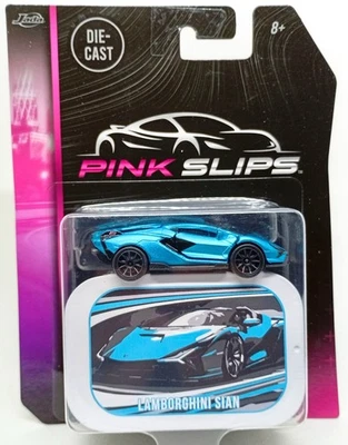 Majorette Lamborghini Sian FKP 37 Blue - Pink Slips  1:66 (3") in Package - Image 1 of 4