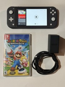 Nintendo Switch Lite 32GB Handheld System - Gray + Charger And Game!