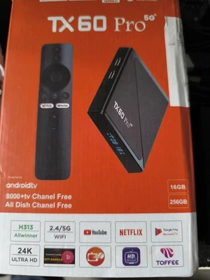 Android TV Box 16gb 256gb mit Vavoo Verschiedene Sprachen mit Fernbedienung - Bild 1 von 4