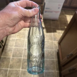 Jeffries Embossed Soda Bottle New Salem Pennsylvania PA - Picture 1 of 10