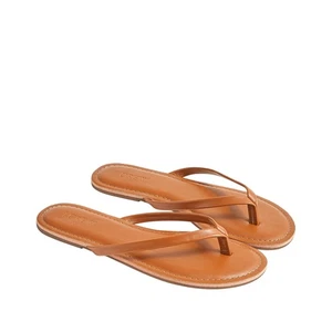 J. Crew Womens Easy Summer Flip-Flops BR7136 Cedar Wood Brown 7M - Foto 1 di 12