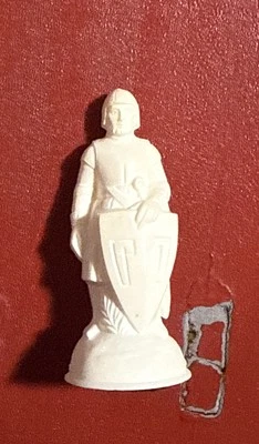 Pieza de ajedrez Anri renacentista blanco peón vintage (una) repuesto E.S. Lowe Foto 1 de 4