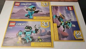 Lego Creator Robot Explorer #31062 Set of 3 Instruction Manual Booklets ONLY