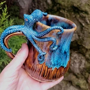 2025 Handmade Octopus Mug, 3D Octopus Resin Coffee Mug - Dive Into Every Sip - Picture 1 of 20