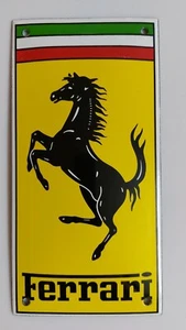 Ferrari Sport Car Garage Emailschild MAKELLOS Tür Schild 10x20cm - Bild 1 von 5