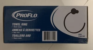 PROFLO PF8851 Black Towel Ring - Picture 1 of 4
