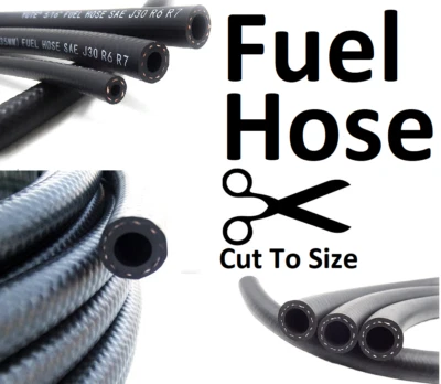 Rubber Fuel Hose Reinforced Unleaded Petrol Diesel Oil Engine Line Pipe All Size