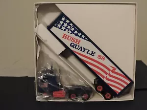 WINROSS 1988 BUSH QUAYLE REBUBLICAN TRUCK AND TRAILER - Picture 1 of 2