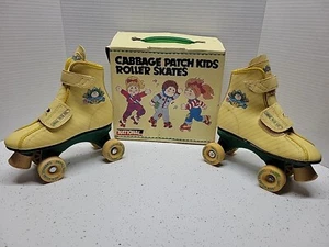 National Vintage 1984 Cabbage Patch Kids Roller Skates Size 12 with Box  - Picture 1 of 15