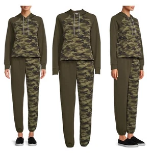 NWT No Boundaries Camo Print Hoodie and Joggers, 2-Piece Active Set SZ Small - Picture 1 of 6