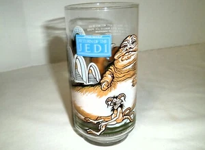 Vintage 1983 Star Wars Return Of Jedi Burger King Glas Jabba's Palace with Leia - Bild 1 von 4