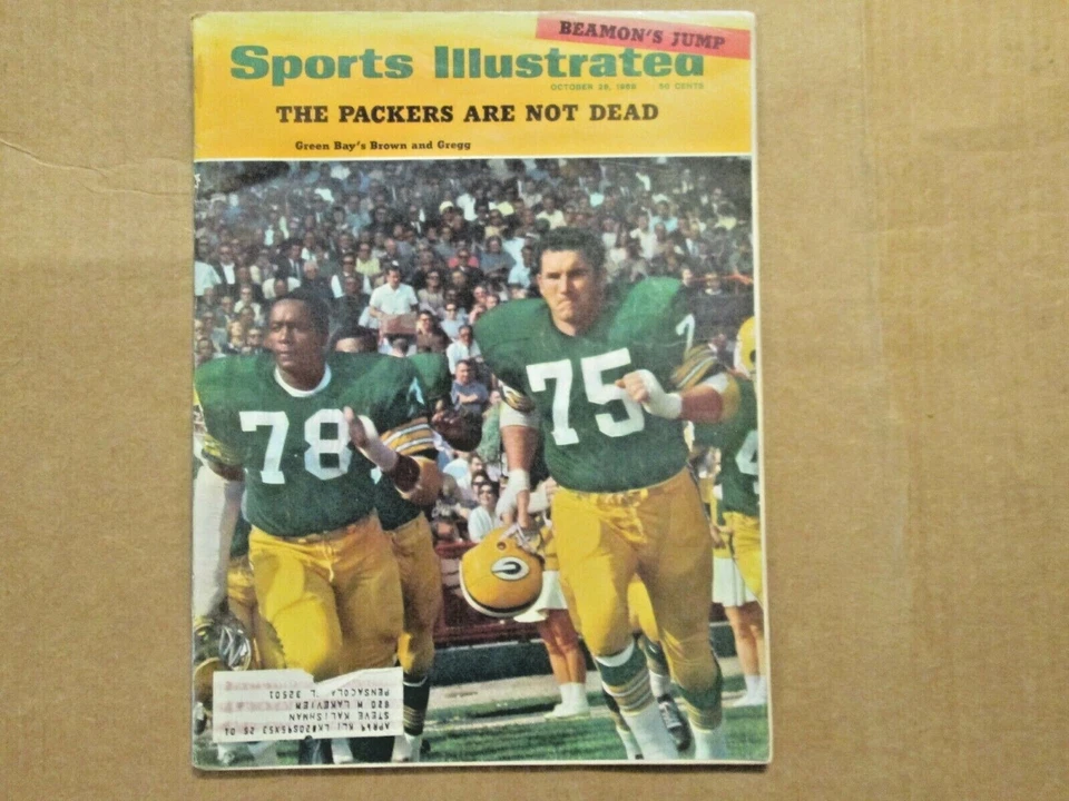 October 1968 Sport Illustrated Forrest Gregg Green Bay Packers on cover - Image 1 of 1
