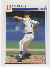 Dan Petry 1991 Score Baseball Base Common #434 Detroit Tigers