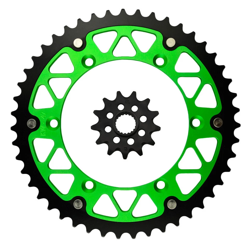 Kit híbrido piñón delantero y trasero cadena 13-47T 520 para Kawasaki KX250 F 2004-2021 Foto 1 de 1