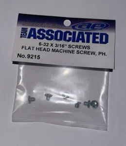 Vintage Team Associated RC10 9215 Silver 6-32 3/16 inch Screw Set New NOS NIP - Picture 1 of 2