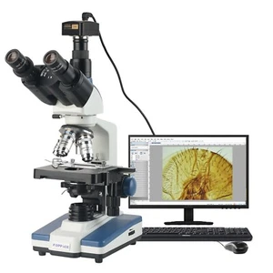 307X-7690X Electron Compound Lab Microscope 5 Million Pixels USB2.0 Camera - Picture 1 of 12