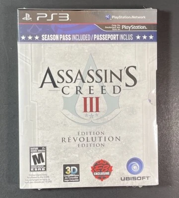 Assassin's Creed III [ Revolution Edition  Season Pass ] (PS3) NEW - Image 1 of 4