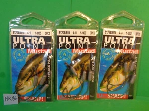 Mustad Power Lock Plus Hooks Size 4/0, 1/8 Oz #91768, 3 Pks, 9 Total Hooks (New) - Picture 1 of 9