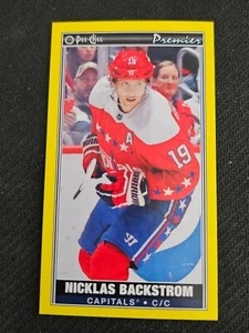 2020-21 OPC O-PEE-CHEE NICKLAS BACKSTROM P-5 YELLOW PREMIER TALLBOYS TALL BOYS - Picture 1 of 2