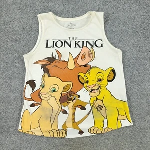 Disney Tank Top Shirt Girl XL Off White The Lion King Animated Movie Sleeveless - Picture 1 of 17