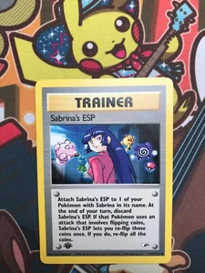 Sabrina's ESP 1. Edition 117/132 Gym Heroes Pokemon Karten NM - Bild 1 von 2