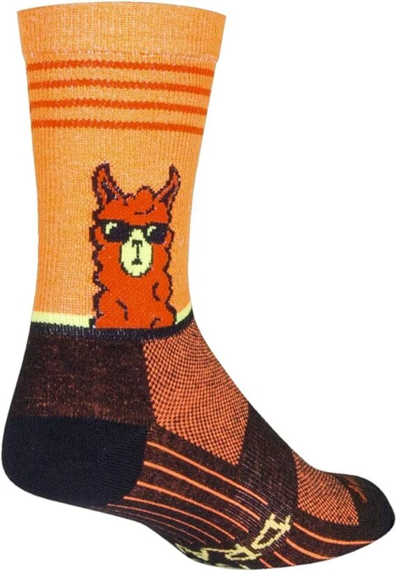 Calcetines SockGuy Crew 6 pulgadas sin drama llama ciclismo/correr (sin drama llama - L/XL) Foto 1 de 1