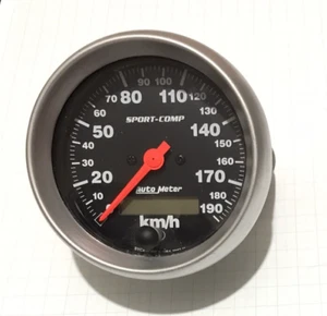 Auto Meter Sport-Comp Series 3-3/8" GPS Speedometer and Tacho 0-8000rpm - Picture 1 of 8
